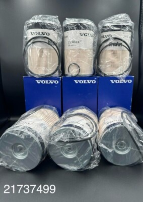 21737499 Volvo OEM Fuel Filter 25 Micron Replaces 85105380, 85105556 6PCS