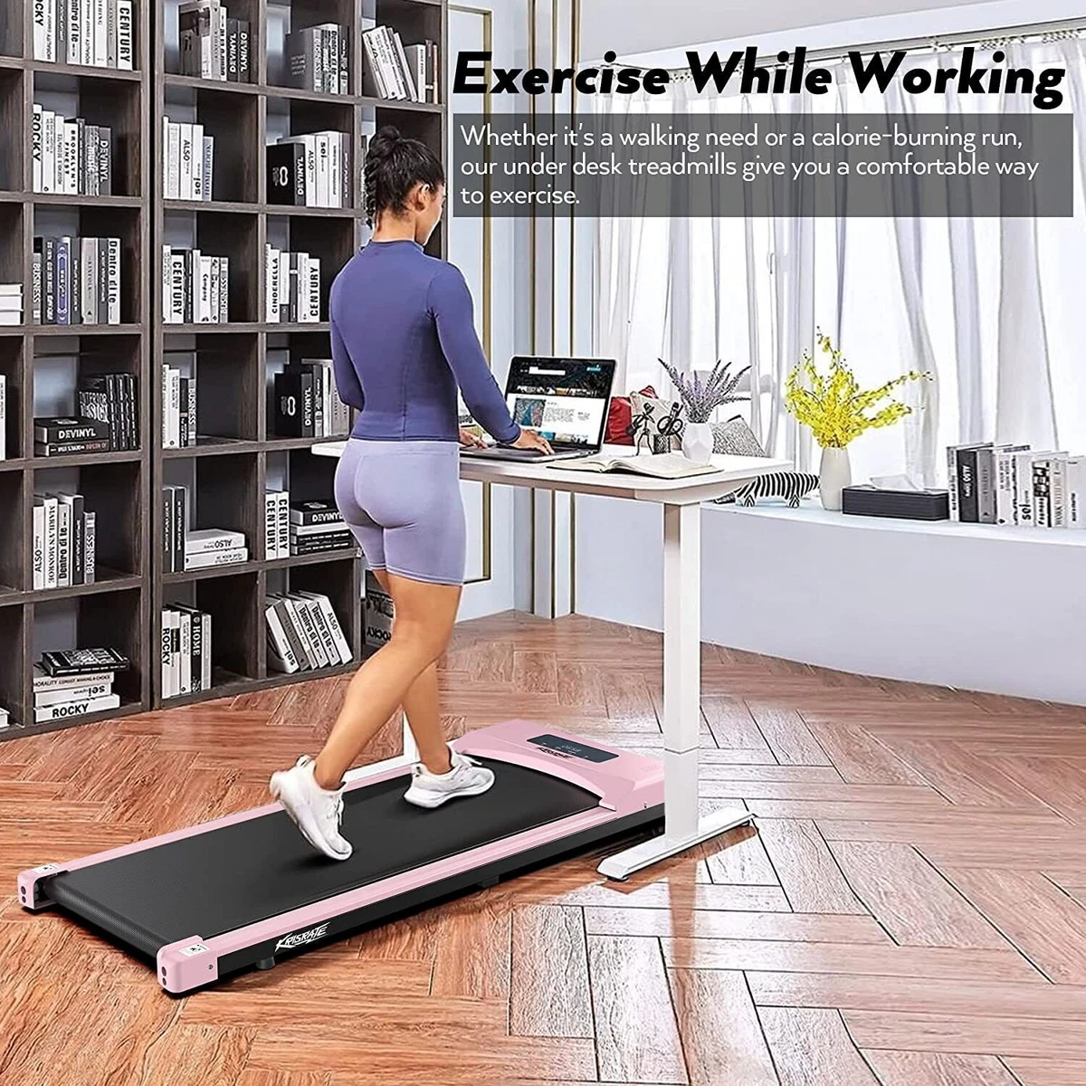 2.5HP Electric Treadmill Mini Walking Pad Portable Running Machine