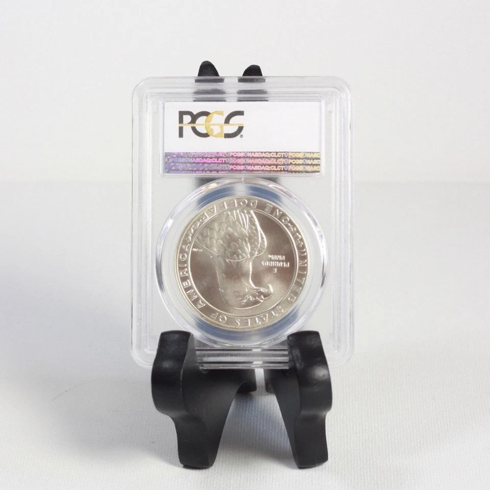 1983 Olympic Dollar PCGS MS70 ***Rev Tye's Stache*** #7850400 - Image 2 of 4