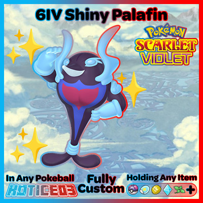  Shiny Palafin 6IV Competitive VGC 23  Pokemon Scarlet and Violet  Fast 