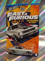 Hot Wheels ´70 Chevrolet Nova Ss Fast & Furious 5/2 Decades Of Fast Ovp/Neu 1:64