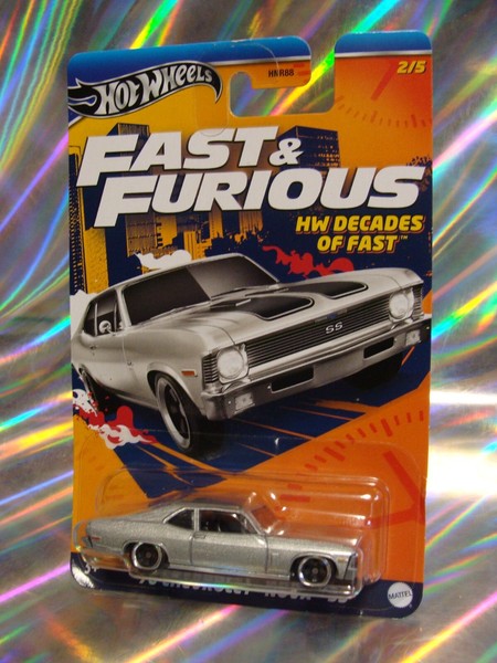 Hot Wheels ´70 Chevrolet Nova Ss Fast & Furious 5/2 Decades Of Fast Ovp/Neu 1:64-image