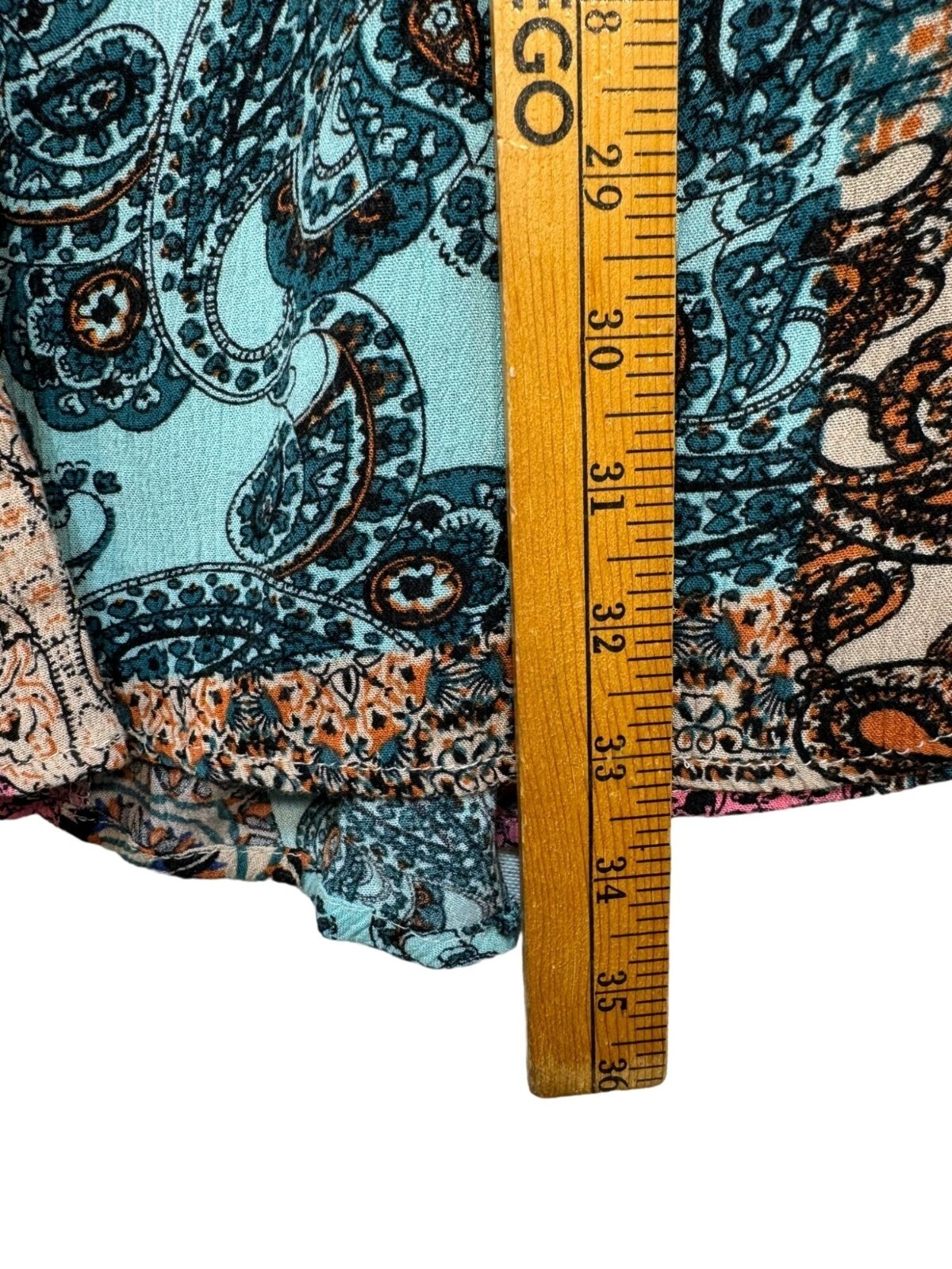 Umgee Womens Patchwork Pattern Long Sleeve Shirt … - image 6