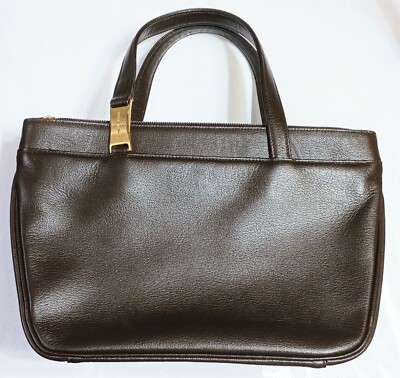 mila shon バッグ Mila Schon Leather Handbag Dark Brown from Japan | eBay