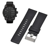 DZ4216 26mm Black Leather Watch Strap For Diesel