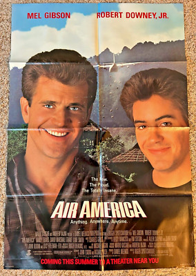Air America (1990) Original Movie Poster One-Sheet 27x40 Folded Mel Gibson BP71