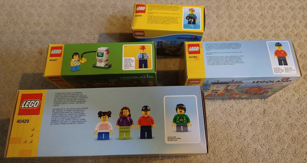 Lego Lot Of 4 LEGOLAND Sets (40306 40347 40393 40429) Brand New