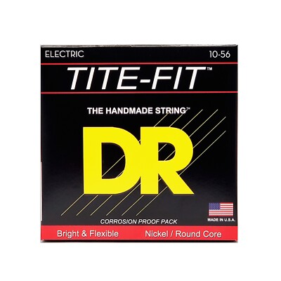 DR Strings Tite-Fit Electric Guitar Strings Medium to Super Heavy 10-56