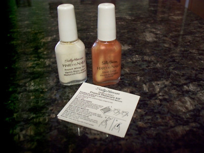 Sally Hansen Hard as Nails Polish French Manicure Kit SHEERLY OPAL + Guides