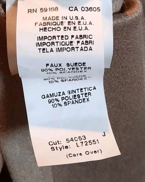 Poncho Karen Kane tamanho grande bronzeado bege macio camurça falsa franja L72551 tamanho M/G - Imagem 3 de 4