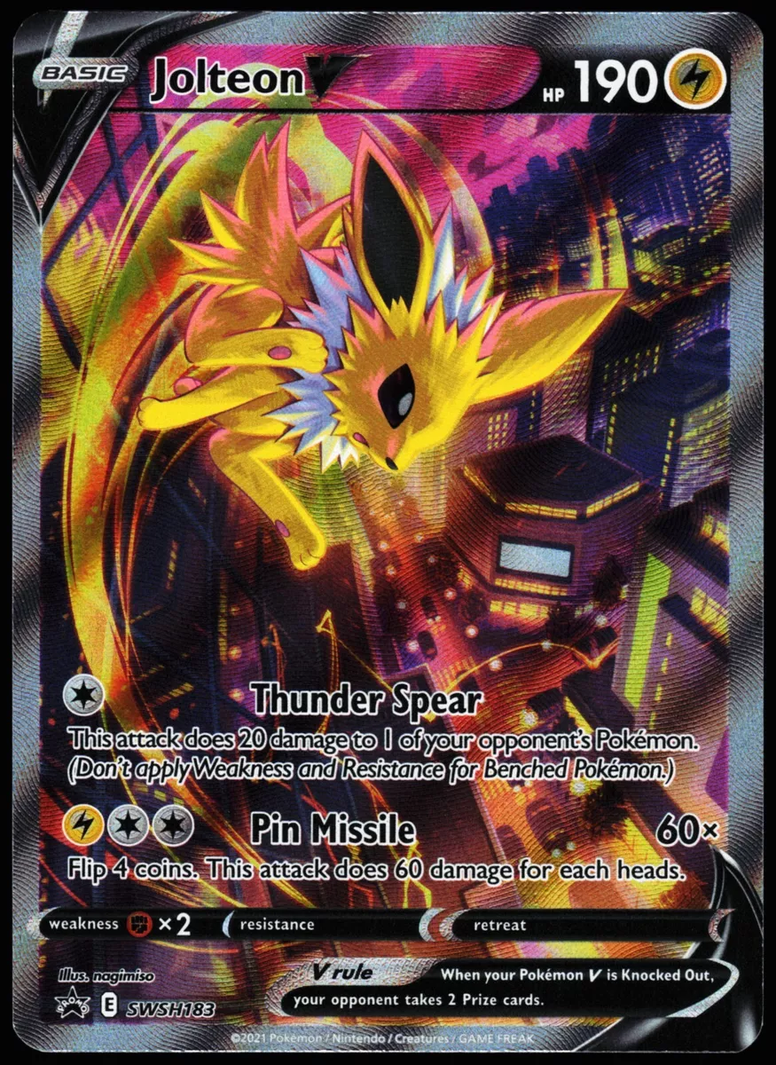 Jolteon-V (SWSH183/71), Busca de Cards