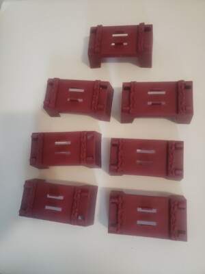 Thomas Super Station Trackmaster Replacement Dark Red Risers- 7-RB1