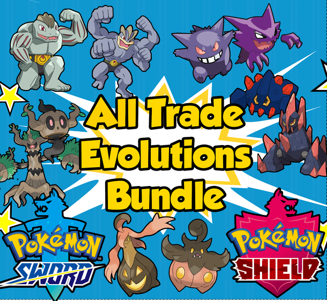 Pokemon Sword/Shield ALL TRADE EVOLUTIONS BUNDLE ULTRA