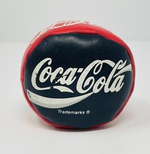 Vintage 1998 Coca-Cola Vinyl Beanbag Hacky-Sack Ball Advertising Souvenir