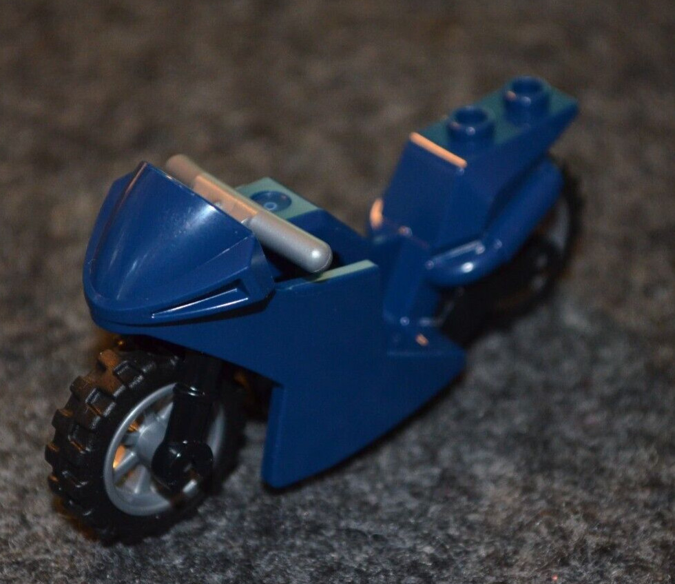 Dark Blue Street Bike / MOTORCYCLE ~ Minifigure Accessories 
