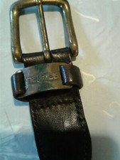 Vintage Nautica Braided Brown Leather Belt 36 cb43