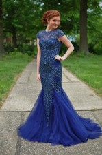 Sherri Hill 50516 navy prom dress