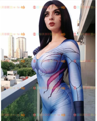 League of Legends Kaisa Women Jumpsuit LOL Zentai Halloween Cosplay Costume 