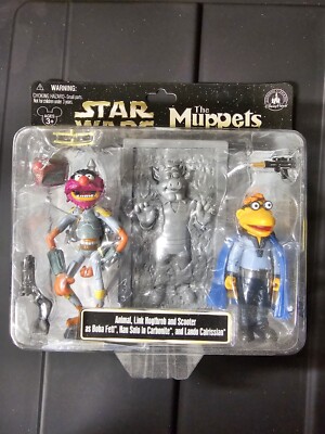 STAR WARS THE MUPPETS マペッツ スターウォーズ Star Wars the Muppets Animal, Scooter as Boba, Han and Lando RARE