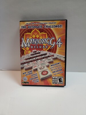 Mahjongg 4 Deluxe Edition Selectsoft Games Windows Mac DVD-ROM Mahjong ...