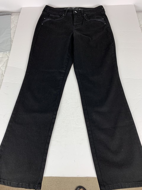 gloria vanderbilt jeans All Around Slimming Effect Womans Size 10 Black Jeans 17 | eBay