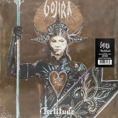 Gojira Fortitude BLUE AND GOLD SWIRL NEW OVP Roadrunner Records Vinyl LP