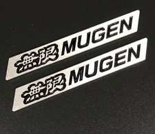 3d Mugen Car Trunk Spoiler Lip Emblem Badge Sticker Decal Alumnium Black X2 3d Mugen Car Trunk Spoiler Lip Emblem Badge Sticker Decal Alumnium Black X2