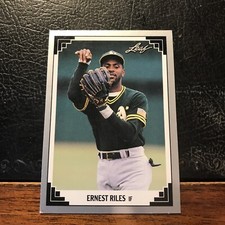 1991 Leaf Ernest Riles Baseball Cards #358