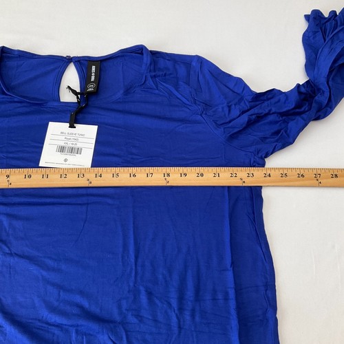 Agnes And Dora Bell Sleeve Tunic Tops Womens Size 2XL 18-20 Blue Mauve 2 Tops - Picture 15 of 19