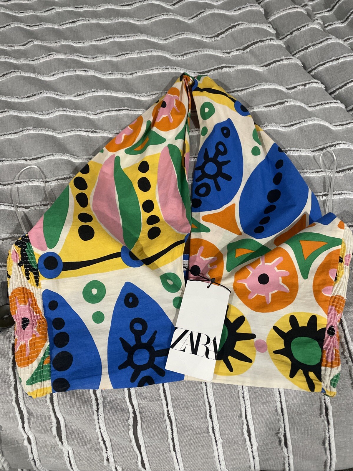 zara halter crop top