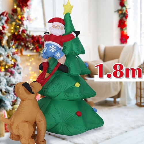 NEW 6 FT Inflatable Santa Claus Christmas Tree Giant Toy With LED Lights Display - Picture 7 of 20