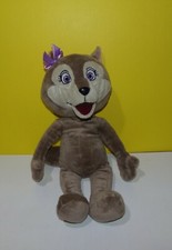 Fiesta Plush Great Wolf Lodge Violet The Wolf Gray - Purple Pink Bow
