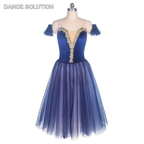 Adulto Niñas Azul Marino Romántico Tutús Bailarina Baile Disfraz Ballet Tutú Suave