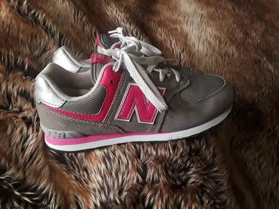 new balance 574 gray pink
