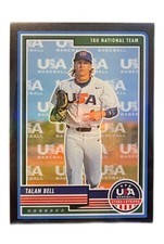 Talan Bell 2023 Panini Stars & Stripes Black Team Logo /50 18U USA