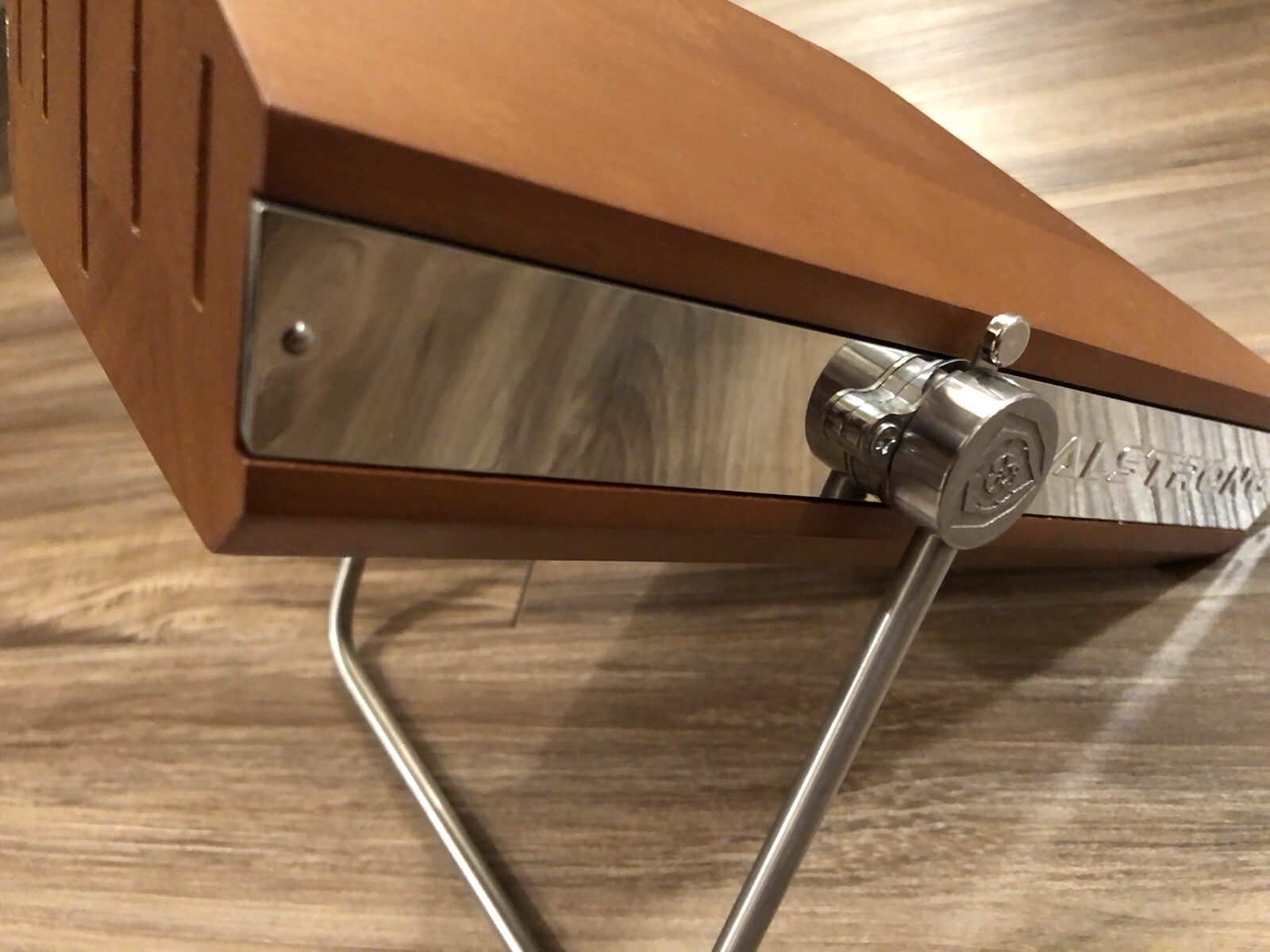 DALSTRONG Knife Cleaver Block Wood Cleaver Holder Countertop Stand