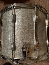 Vintage 1976 Ludwig 15"x12" Field Drum Silver Sparkle - Very Desirable
