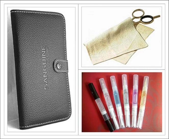 SANGUINE Friseurscherenetui, Etui Haarschere Ölstift