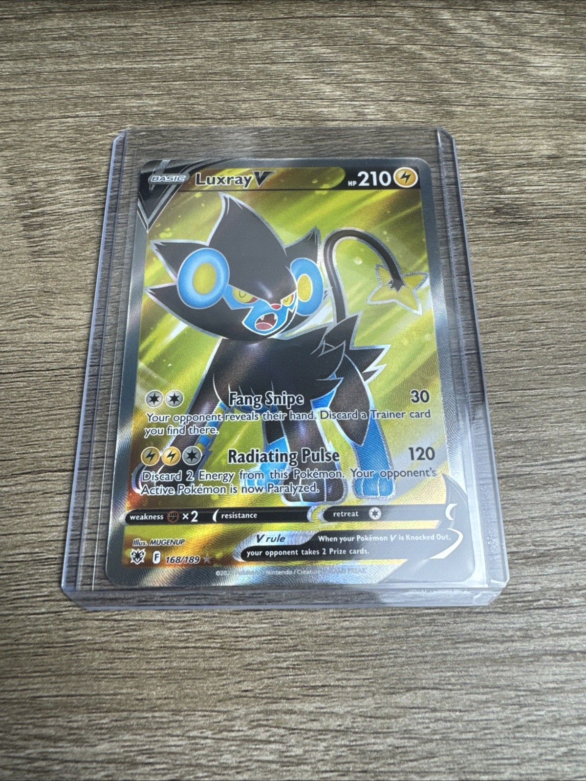 Pokémon TCG Luxray v Astral Radiance Holo Full Art Ultra Rare Card 168/189