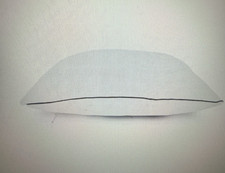 19 x 34 in. Hypoallergenic Gray Edged 100 Cotton Standard Hotel Pillow, Easy Ca