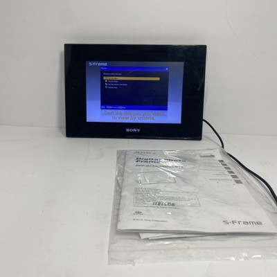 Sony DPF-D75 7'' Color Digital LCD Photo Frame 800x400 Pixels 16:10 Aspect Ratio