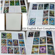 Pokemon TCG 151 Part Master Set English S&V Vaultx 12 Pocket White Binder NM-