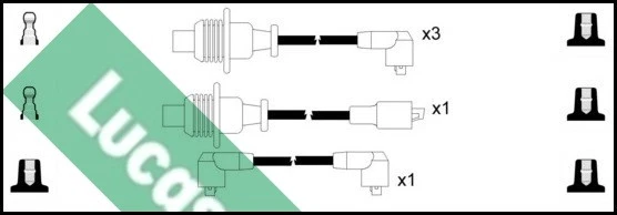 HT Leads Ignition Cables Set fits CITROEN BX 1.6 82 to 93 Lucas 95636601 Quality - Image 2 of 4