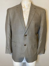 Joseph Abboud Mens Sport Coat Tan Houndstooth...