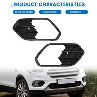 Car Front StoßStange Nebelscheinwerfer Rahmen Grill Abdeckung FüR 2017-2019