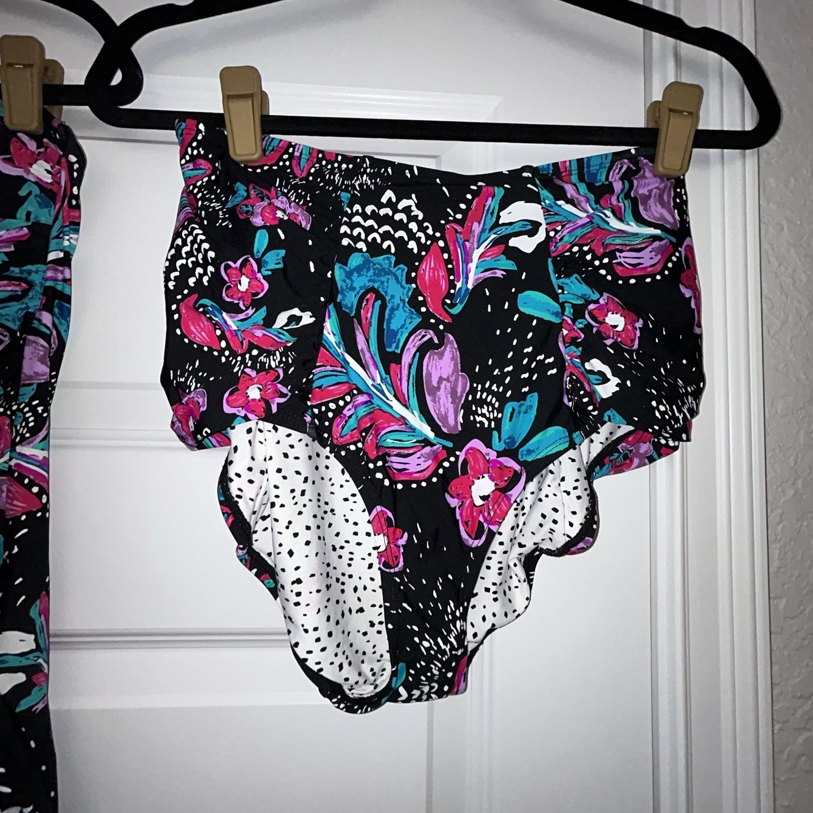 Anne Cole Tankini Floral Mix Print 2 Piece Swim Suit   Size XL (Top)/L (Bottom)