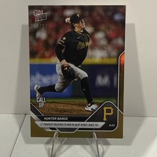 2025 Topps Now #757 Hunter Barco Call Up Pittsburgh Pirates GOLD FOIL 11/50