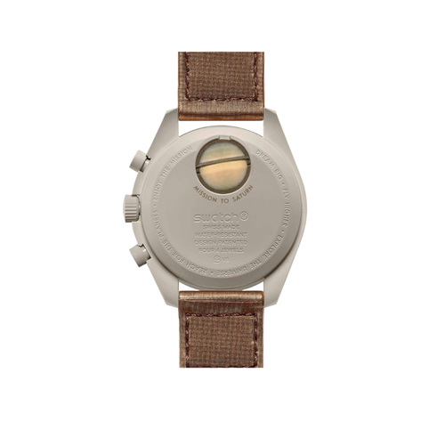 NEW Swatch x Omega Bioceramic MoonSwatch Mission To Saturn Authentic - Afbeelding 2 van 3