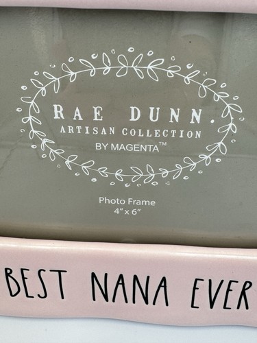 Cornice portafoto 4 x 6 rosa Rae Dunn migliore nonna di sempre regalo per la nonna - Foto 2 di 3