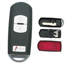 Replacement Key Fob Shell Case Fits for Mazda 3 CX-3 CX-5 WAZSKE13D01 3 button
